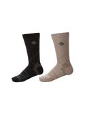 Columbia Κάλτσες Unisex Outdoor Hike Crew (2 ΖΕΥΓΗ) C1173M-KHAKI CHARCOAL