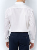 The Bostonians Ανδρικό Πουκάμισο Dobby Custom Fit 3ANP2265-B001WH Λευκό