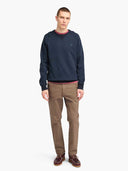 Timberland Ανδρικό Φούτερ LS Exeter River Basic Brushed Back Crew Sweatshirt  TB0A2BNKZ02 Μπλε
