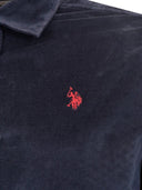 U.S. Polo Assn. Ανδρικό Πουκάμισο Κοτλέ US42104025-479 Μπλέ Σκούρο
