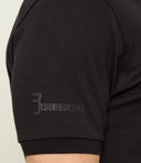 La Martina Ανδρική Polo Μπλούζα MCP321PK001-09999 Μαύρο