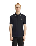 Fred Perry Ανδρική Μπλούζα Twin Tipped Polo M3600-T73 Navy / Seagrass