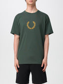 Fred Perry Ανδρική Μπλούζα Textured Laurel Wreath T-Shirt M8587-X89 Πράσινο