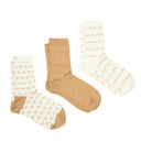 Guess Γυναικείες Κάλτσες 3 pack Fantasy O4BG03KCJ20-FN28 Μπεζ