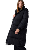 Guess Γυναικείο Μπουφάν Μακρύ Virginia Long Hoodie V6BL08W4373-JBLK Μαύρο