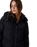 Guess Γυναικείο Μπουφάν Μακρύ Virginia Long Hoodie V6BL08W4373-JBLK Μαύρο