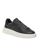 Guess Ανδρικό Δερμάτινο Παπούτσι Elba  FMPVIBSUE12-Black