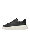 Guess Ανδρικό Δερμάτινο Παπούτσι Elba  FMPVIBSUE12-Black