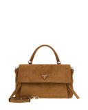 Guess Devon Top Handle Flap Γυναικεία Τσάντα HWSG9745200 Cognac