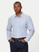 Guess Jeans Ανδρικό Πουκάμισο M4YH35WGCF1-G76S Σιέλ
