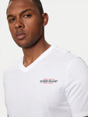 Guess Jeans Ανδρικό T-Shirt  V-Neck M4YI50K8HMO-G011 Λευκό