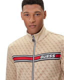 Guess Jeans Ανδρική Ζακέτα Korbin Z2BQ06K7122-P13W Μπεζ