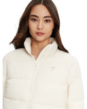 Guess Γυναικείο Μπουφάν Claudia Light Puffer Jacket V4YL03WFUD0-G6K5 Εκρού