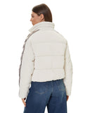 Guess Γυναικείο Μπουφάν New Jean Puffer Jacket V5BL11WGYC2-G6K5 Εκρού
