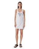 Guess Γυναικείο Φόρεμα Triangle Rhinestones E5GP01I3Z14-G011 Λευκό