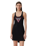 Guess Γυναικείο Φόρεμα Triangle Rhinestones E5GP01I3Z14-JBLK Μαύρο