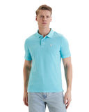 Guess Ανδρική Μπλούζα New Basic Polo F6GP03K9WF1-A73B Τυρκουάζ