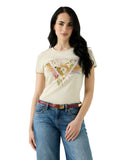 Guess Γυναικείο T-Shirt Palm W6YI26K4345-G1M5 Μπεζ