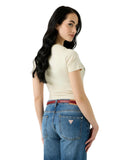 Guess Γυναικείο T-Shirt Palm W6YI26K4345-G1M5 Μπεζ