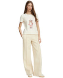 Guess Γυναικείο T-Shirt Fabrizia V6BI19K6749-G012 Εκρού
