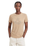 Guess Γυναικείο T-Shirt Elettra V6YI04K4268-G1DR Μπεζ