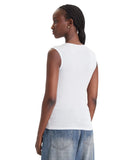 Guess Γυναικεία Μπλούζα Mini Logo Top W6YP17K3881-G011 Λευκό