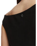 Guess Γυναικεία Μπλουζα Shirring Iliana W6YP38K4517-JBLK Μαύρο