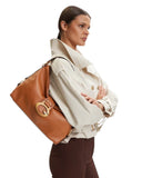 Guess Γυναικεία Μεσαία Τσάντα Ώμου Camden HWBB9308180-Cognac