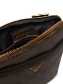 Guess Τσαντάκι Ώμου Vezzola Milano Crossbody Flat HMEVZLP2223-COF Καφέ