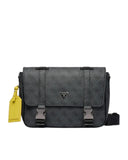 Guess Milano Messenger Τσάντα Ώμου HMMILOP6444-BLA Γκρι