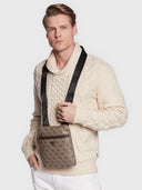 Guess Τσαντάκι Ώμου Vezzola Milano Crossbody Flat HMEVZLP2223-BBO Μπεζ