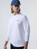 North Sails Ανδρική Μπλούζα  Long-sleeved T-shirt with logo patch 692902000101 Λευκό