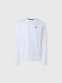 North Sails Ανδρική Μπλούζα  Long-sleeved T-shirt with logo patch 692902000101 Λευκό