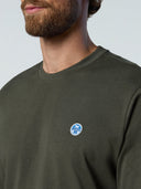 North Sails Ανδρική Μπλούζα T-Shirt Organic Long-sleeved T-shirt with logo patch 