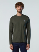 North Sails Ανδρική Μπλούζα T-Shirt Organic Long-sleeved T-shirt with logo patch 
