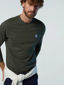 North Sails Ανδρική Μπλούζα T-Shirt Organic Long-sleeved T-shirt with logo patch 