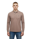 Nautica Ανδρική Μπλούζα Cabin Polo Long Sleeve N1CR0126-200 Καφέ