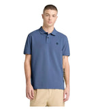 Timberland Ανδρική Μπλούζα SS Millers River Pique Polo TB0A6VDPEYO Μπλε