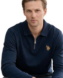 U.S. Polo Assn. Ανδρικό Φούτερ Half Zip Carly US44 187 019-1-177 Μπλε