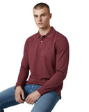 Nautica Ανδρική Μπλούζα Cabin Polo Long Sleeve N1CR0126-800 Μπορντό