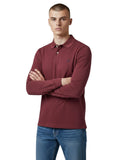 Nautica Ανδρική Μπλούζα Cabin Polo Long Sleeve N1CR0126-800 Μπορντό