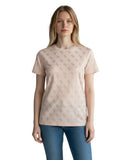 Guess Γυναικείο T-Shirt 4G Rhombus  V6YI19K4321-FNMS Μπεζ