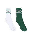 Lacoste Σετ 2 Ζευγάρια Κάλτσες Crew Fit Cotton RA9189-291 Multi