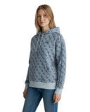 Guess Γυναικείο Φούτερ 4G Allover Jacquard V6YQ02K4782-FBI5 Μπλε
