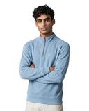 Nautica Ανδρικό Φούτερ Half Zip 3NCK67070-NC6TF Σιέλ