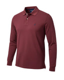 Nautica Ανδρική Μπλούζα Cabin Polo Long Sleeve N1CR0126-800 Μπορντό