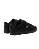 Lacoste Ανδρικά Δερμάτινα Sneakers Powercourt 49SMA008102H BLK/BLK Μαύρο