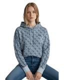 Guess Γυναικείο Φούτερ 4G Allover Jacquard V6YQ02K4782-FBI5 Μπλε