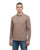Nautica Ανδρική Μπλούζα Cabin Polo Long Sleeve N1CR0126-200 Καφέ