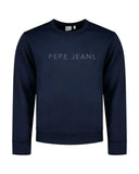 Pepe Jeans Ανδρικό Φούτερ Jefferson Big Logo Crew PM5800255-594 Μπλε